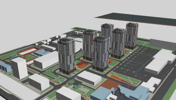 Жилой комплекс в границах улиц Героя Попова и Суздальской в Ленинском районе