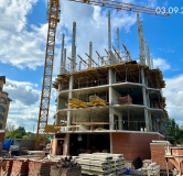 Ход строительства дома 25д в ЖК На Баумана -