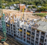 Ход строительства дома 3 в ЖК Окская Стрелка -