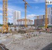 Ход строительства дома 3 в ЖК Риверсайд (Riverside) -