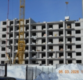 Ход строительства дома блок Б в ЖК Перспектива -