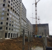 Ход строительства дома 3 в ЖК Лугометрия -