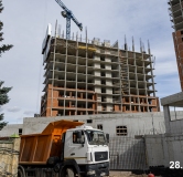 Ход строительства дома 5 в ЖК Никс Про на Лесопарковой -