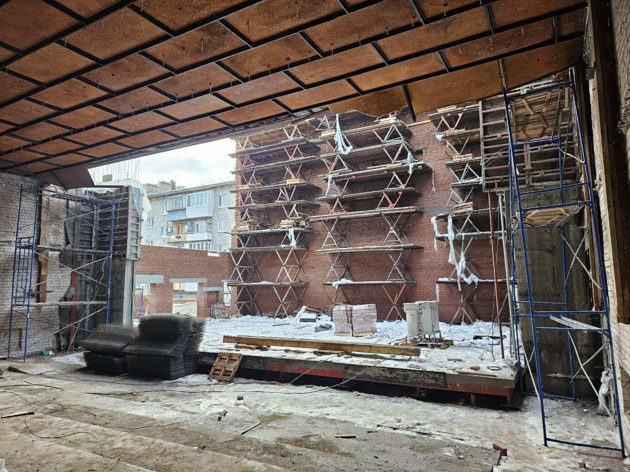Реконструкция бывшего кинотеатра «Россия» в Самаре продолжилась после пожара - фото 1