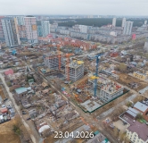 Ход строительства дома 1 в ЖК Соната Парк -