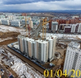 Ход строительства дома 12, 1 этап в Микрорайон Нанжуль-Солнечный -