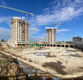 Ход строительства дома Литер 23 в ЖК Фонтаны -