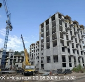 Ход строительства дома 1 в ЖК Новатор -