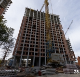 Ход строительства дома 4 в ЖК Никс Про на Лесопарковой -