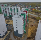 Ход строительства дома 5 в ЖК Вишневая Горка -