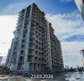 Ход строительства дома 12 в ЖК Прео-8 -
