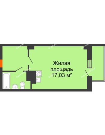 Студия 32,93 м² в ЖК Сокол Градъ, дом Литер 1 (8)