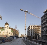 Ход строительства дома 1 в ЖК Траектория -