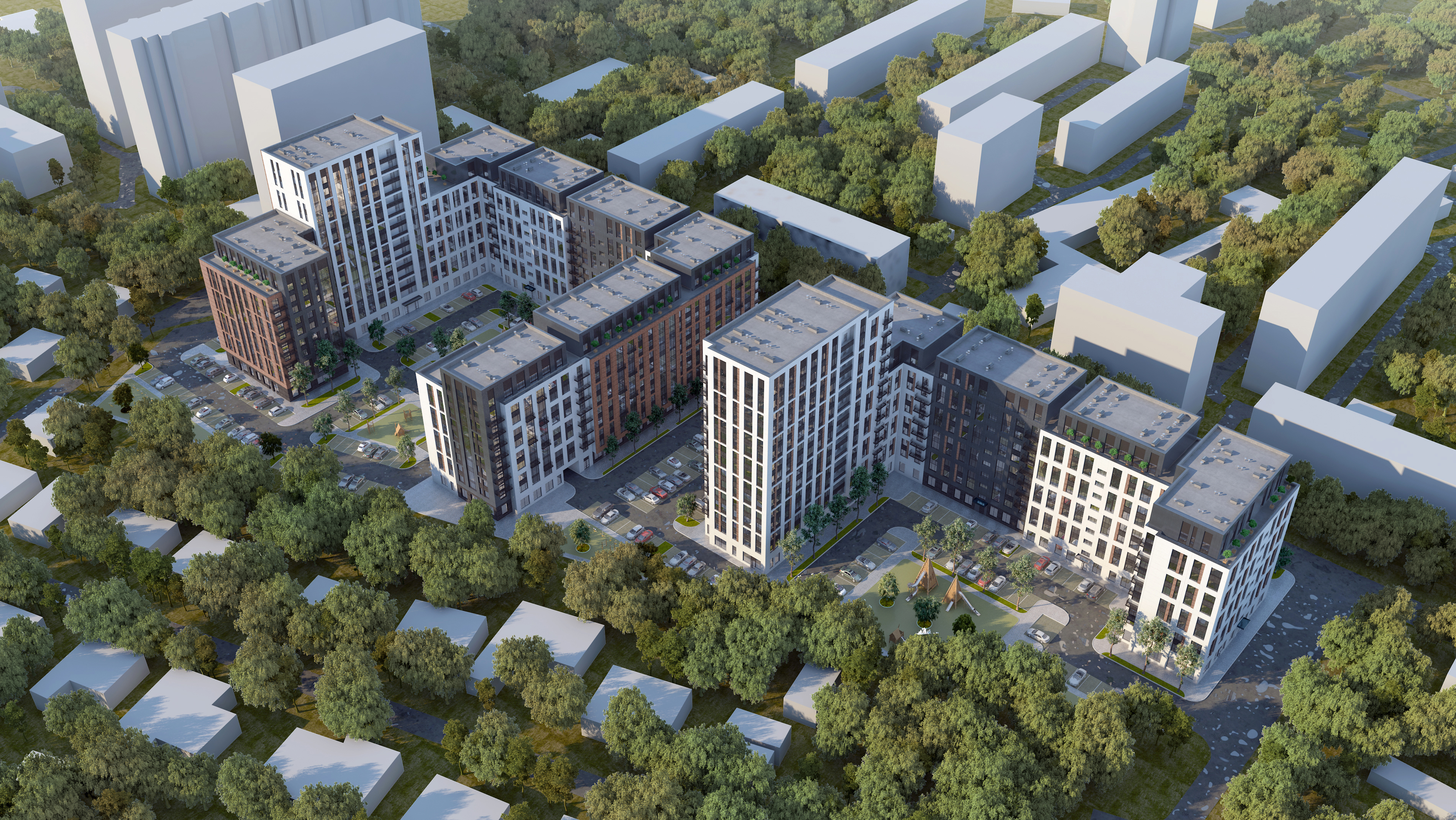 ГК «Развитие» опубликовала проект нового ЖК на площадке бывшего ВОМЗ - фото 1