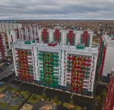 Ход строительства дома 18 в ЖК Вишневая Горка -