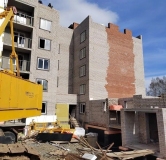 Ход строительства дома 2/3, секция Б в ЖК Микрорайон №9 -