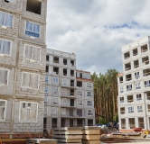 Ход строительства дома 4-2 в ЖК Лес -