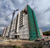Ход строительства дома № 1 в ЖК Сормовский Дуэт -