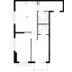 2 комнатная квартира 57,8 м² в ЖК Савин парк, дом корпус 8 - планировка