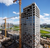 Ход строительства дома № 42, корпус 1 в ЖК Страна.Прибрежная -