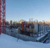 Ход строительства дома 1 в ЖК Страна. Тополёвая -