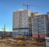 Ход строительства дома 5, секция 3.6, 3.7, 3.8 в ЖК Красное Яблоко -