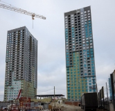 Ход строительства дома 1 в ЖК Азина 16 -