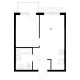 1 комнатная квартира 33 м² в ЖК Савин парк, дом корпус 8 - планировка