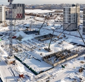 Ход строительства дома 10, корпус 1 в ЖК Остров-сад -