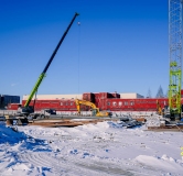 Ход строительства дома 1-3, 1 этап в ЖК Гранат -