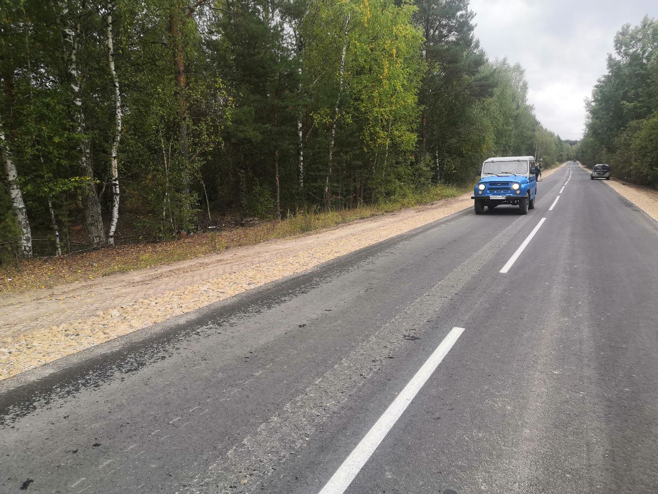 Участок трассы Калиниха – Орехи отремонтировали в Нижегородской области  - фото 1