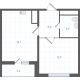 1 комнатная квартира 40,2 м² в ЖК Левенцовка парк, дом Корпус 8-12.2 - планировка