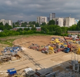 Ход строительства дома 5, секция 2.3, 2.4 в ЖК Красное Яблоко -