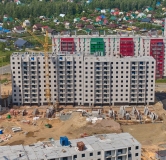 Ход строительства дома 48 в ЖК Вишневая Горка -