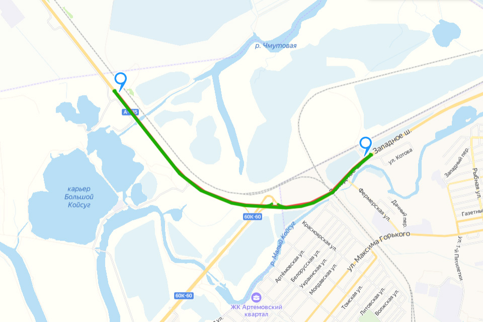 На западном подъезде к Ростову с 25 марта закроют для движения по левым полосам трассы - фото 1