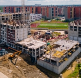 Ход строительства дома 33 в ЖК Новое Колпино -