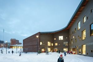Школа Saunalahti в городе Эспоо (Финляндия)