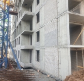 Ход строительства дома Литер 17 в ЖК Йондоз -