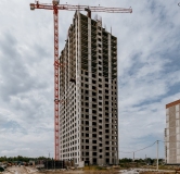 Ход строительства дома № 1441 (ГП-1) в ЖК Мятный -