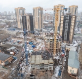 Ход строительства дома № 3 в ЖК Уютные дома на Взлётке -