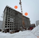Ход строительства дома 36 в ЖК Авиатоr -