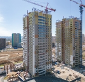 Ход строительства дома 1 в ЖК Чижи -