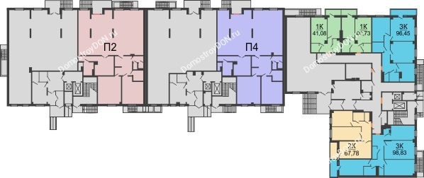 Планировка 1 этажа в доме Литер 7 в ЖК Сокол Градъ