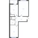2 комнатная квартира 53,9 м² в ЖК Левенцовка парк, дом Корпус 8-12.1 - планировка