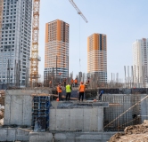 Ход строительства дома № 2.1 в ЖК Мёд -