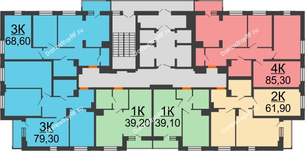 Планировка 3 этажа в доме 2 этап в ЖК На Высоте