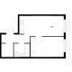 1 комнатная квартира 39,8 м² в ЖК Савин парк, дом корпус 8 - планировка