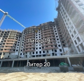 Ход строительства дома Литер 19 в ЖК Фонтаны -