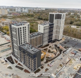 Ход строительства дома 107, корпус 1 (ГП-74) в ЖК Беринг -