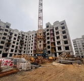 Ход строительства дома № 1Б поз.1 в ЖК По ул. Фучика -